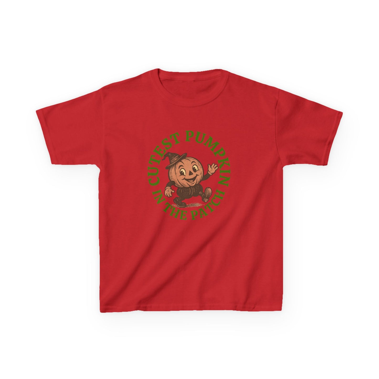 Cutest Pumpkin in the Patch Halloween Tee , Vintage Style Jack-o'-Lantern Shirt for Kids & Adults ,Retro Fall T-Shirt