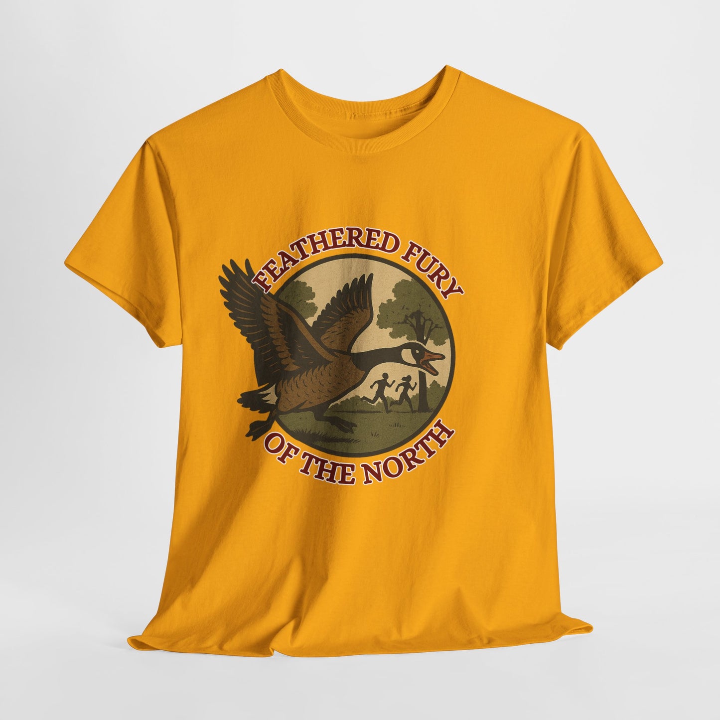 Feathered Fury of the North T-Shirt, Nature Lover Tee, Unisex Cotton Shirt, Outdoor Adventure Wear, Wildlife Enthusiast Gift