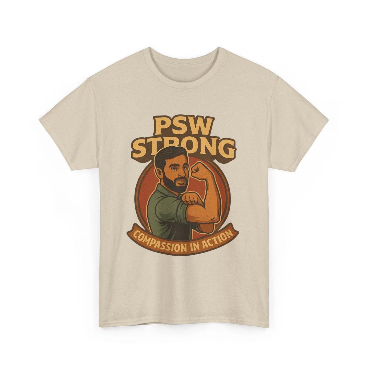 PSW Strong Compassionate Unisex Tee, Motivational Shirt, Gift for Caregivers, Everyday Wear, Empowerment Apparel, Support T-Shirt