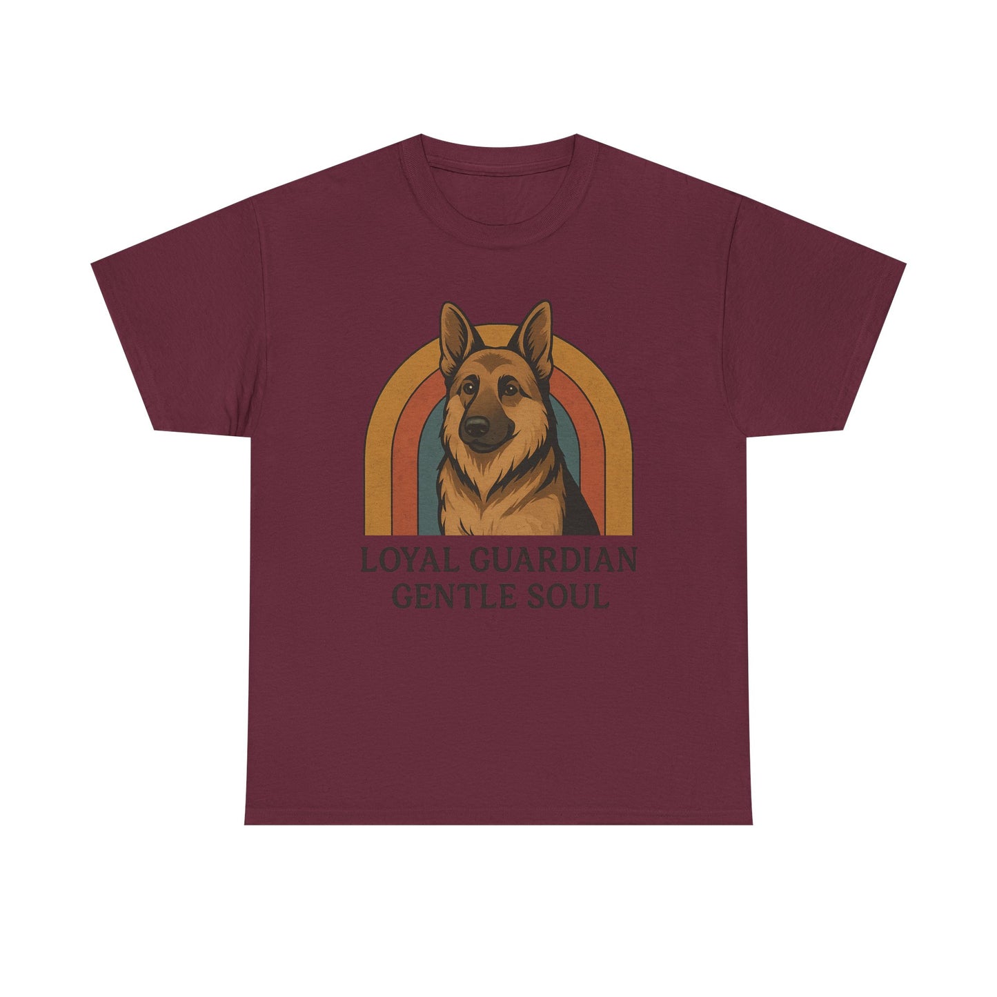 German Shepherd, Loyal Guardian Tee - Unisex Heavy Cotton Shirt, Perfect for Dog Lovers, Animal Lovers, Casual Wear