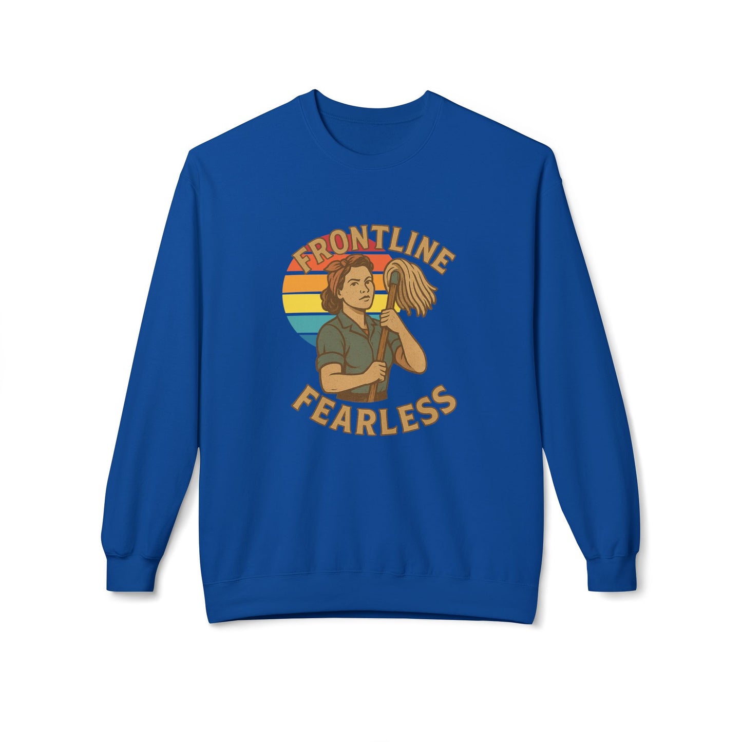Fearless Frontline Crewneck Sweatshirt - Support Healthcare Workers, Inspirational, Cozy Gift, Casual Wear, Everyday Comfort