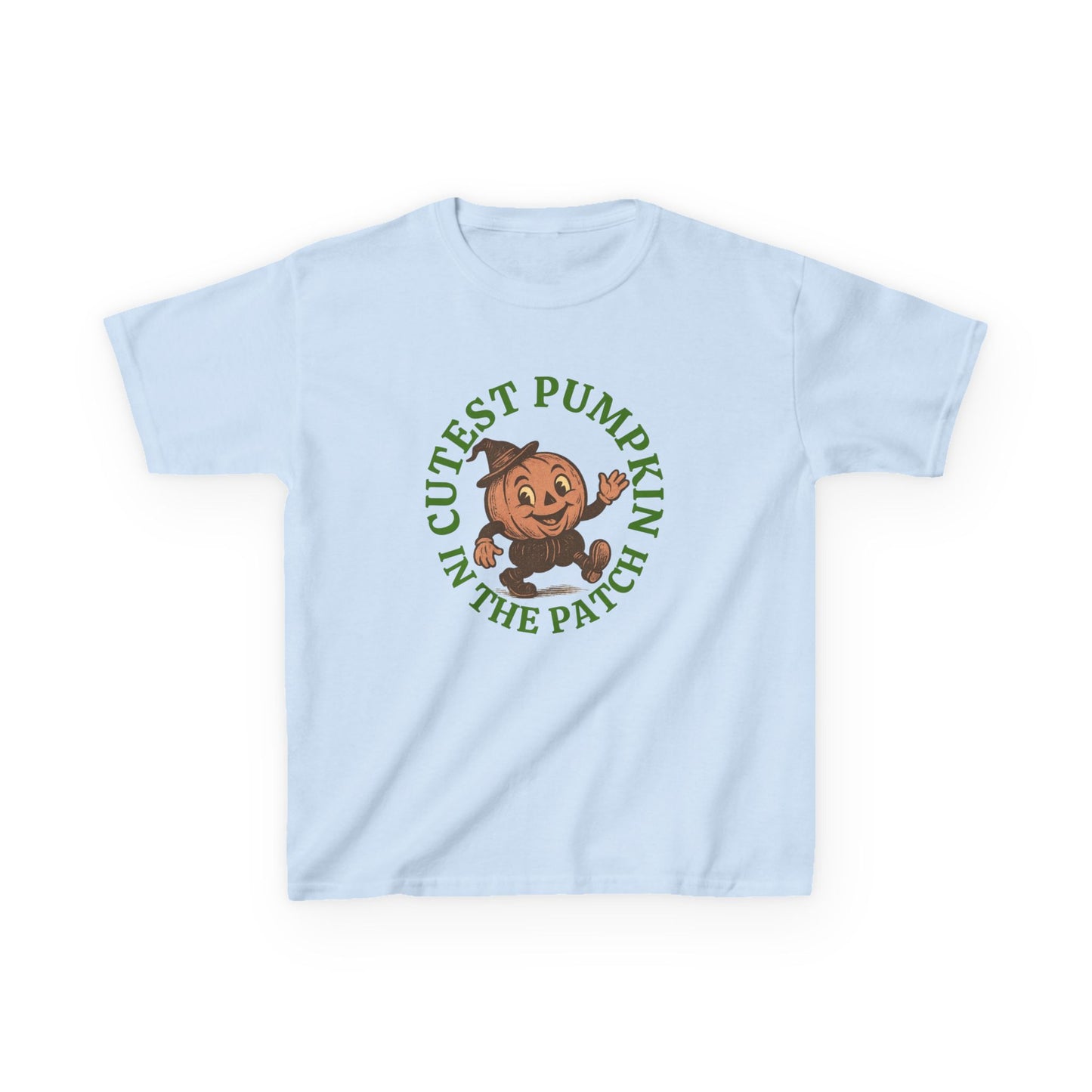 Cutest Pumpkin in the Patch Halloween Tee , Vintage Style Jack-o'-Lantern Shirt for Kids & Adults ,Retro Fall T-Shirt