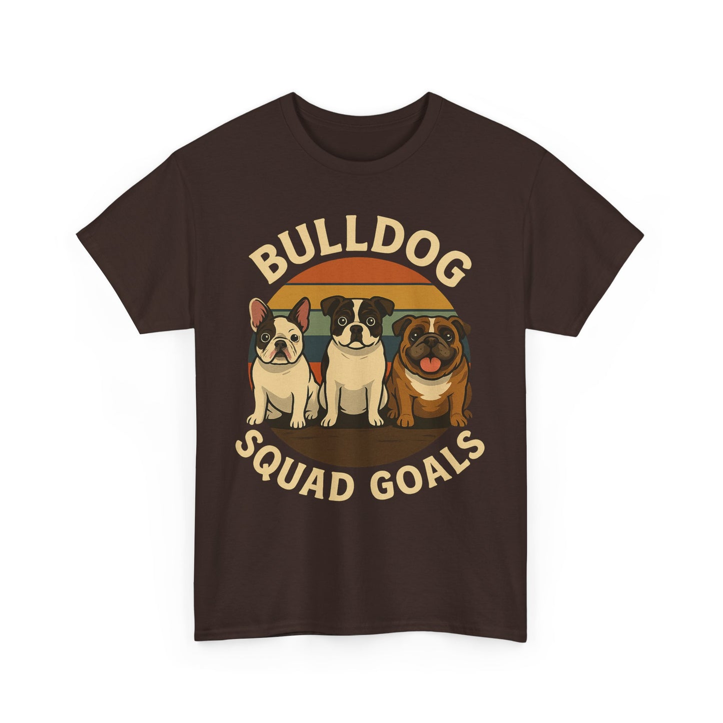 Bulldog Squad Goals Tee, Funny Pet Lovers Shirt, Unisex Cotton Tee, Dog Lover Gift, Bulldog Appreciation T-Shirt