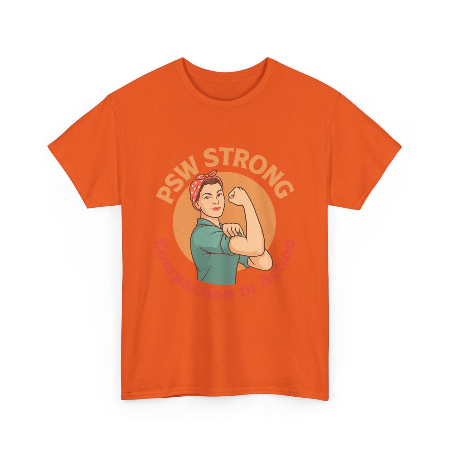 T-Shirt - PSW Strong Unisex Heavy Cotton Tee for Fitness Enthusiasts and Gym Goers