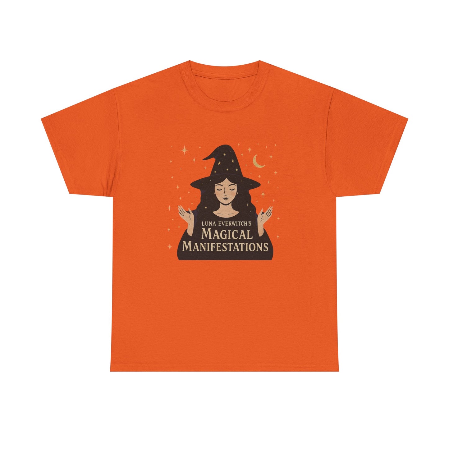 Luna Everwitch’s Magical Manifestations, Vintage Graphic Tee, Unisex Cotton Shirt, Autumn Vibes, Halloween Party Outfit, Comfortable Casual Wear, Perfect Gift