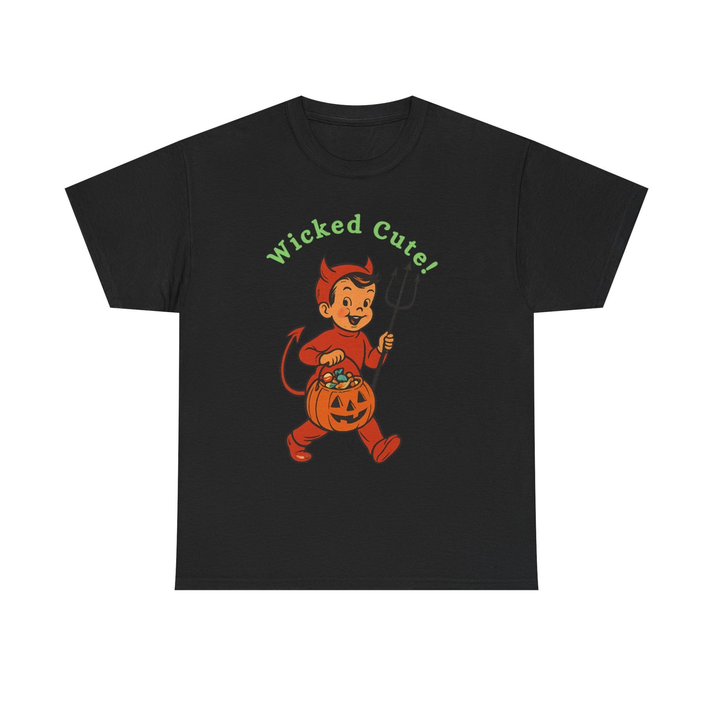 Wicked Cute Little Devil ,Halloween Tee, Unisex tee, Spooky Season Apparel, Cute Devil T-Shirt, Trick or Treat Top, Halloween Costume