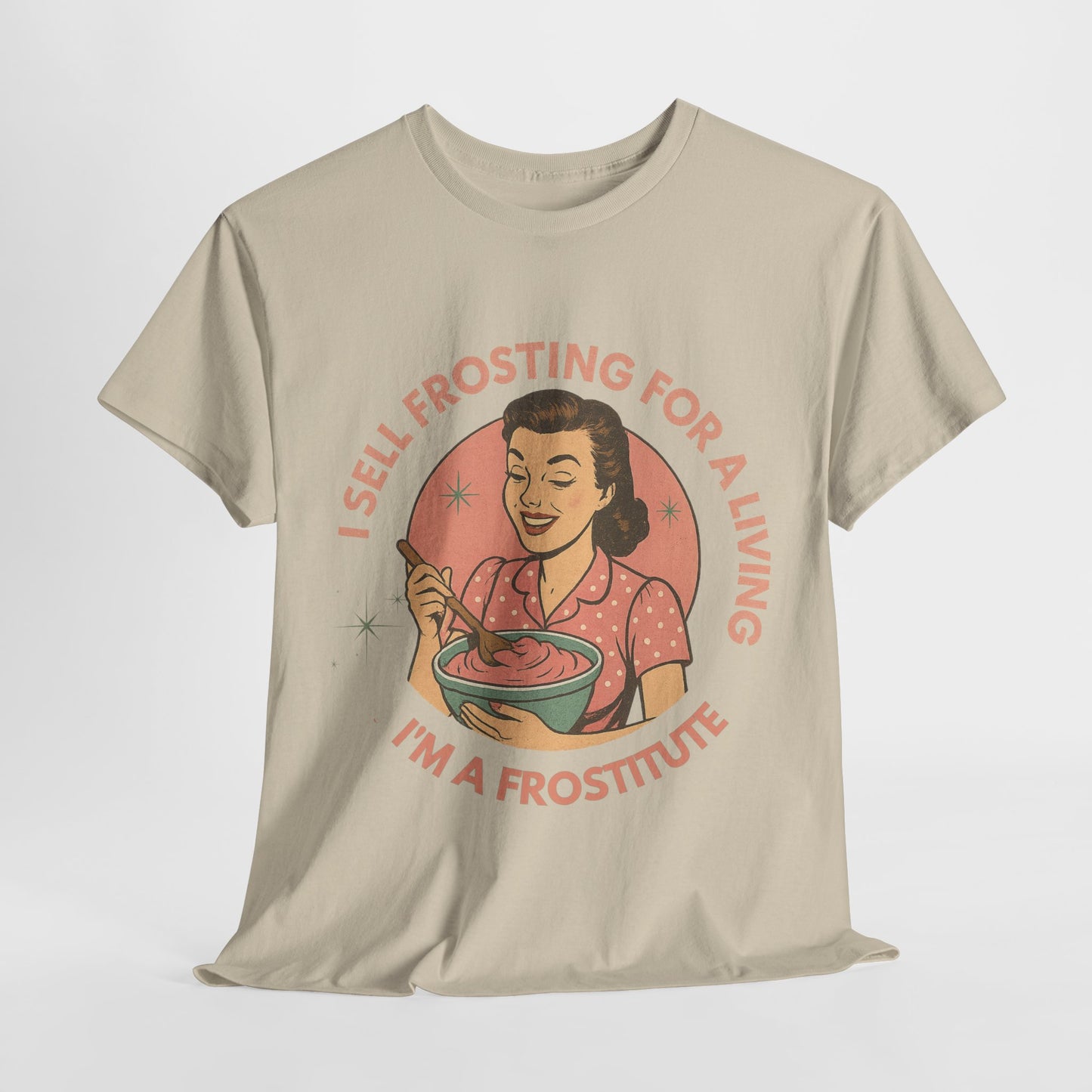 Funny Foodie Tee with Playful Frosting Design, Unisex T-Shirt, Baking Humor Shirt, Gift for Bakers, Food Lover Apparel, Gag Gift Idea