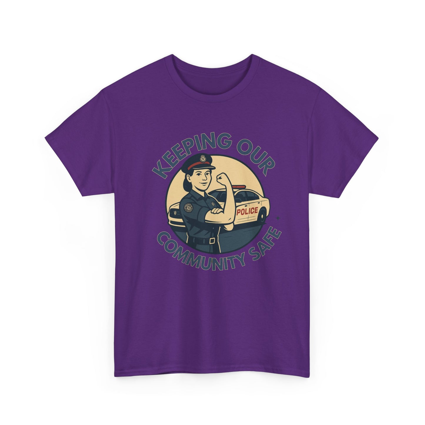 Police female, Community Protector Tee: Celebrate First Responders, Gift for Police Supporters, Law Enforcement Apparel, Casual Wear, Unique Gift Idea