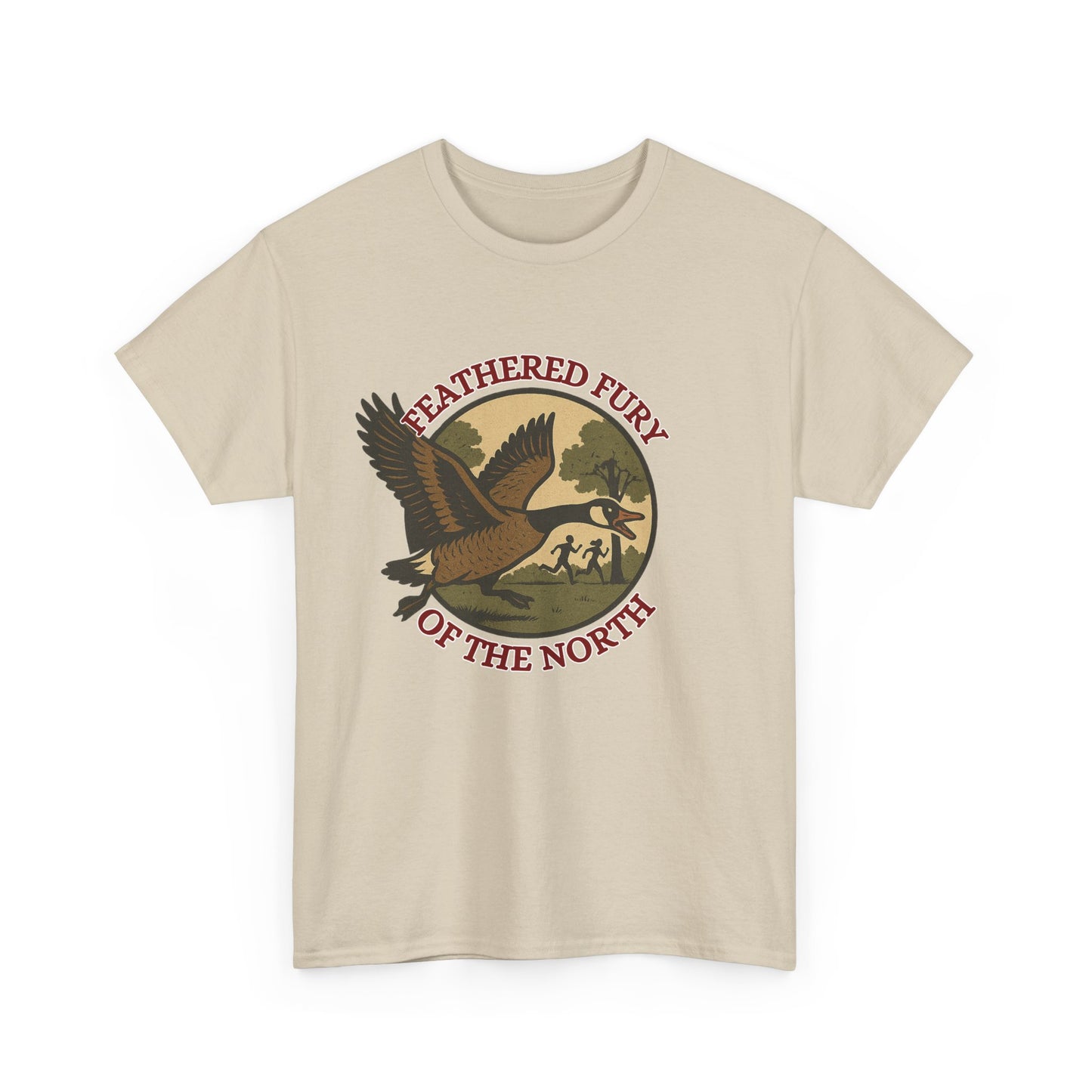 Feathered Fury of the North T-Shirt, Nature Lover Tee, Unisex Cotton Shirt, Outdoor Adventure Wear, Wildlife Enthusiast Gift