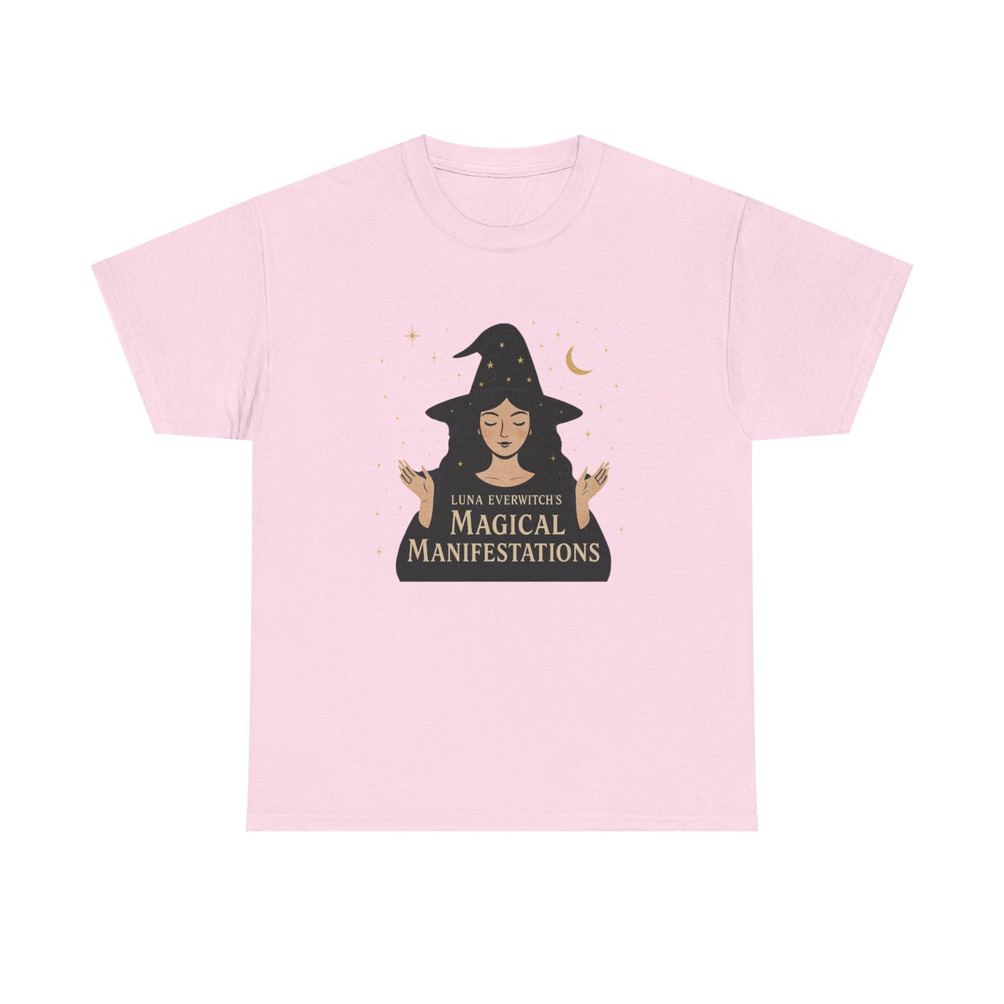 Luna Everwitch’s Magical Manifestations, Vintage Graphic Tee, Unisex Cotton Shirt, Autumn Vibes, Halloween Party Outfit, Comfortable Casual Wear, Perfect Gift