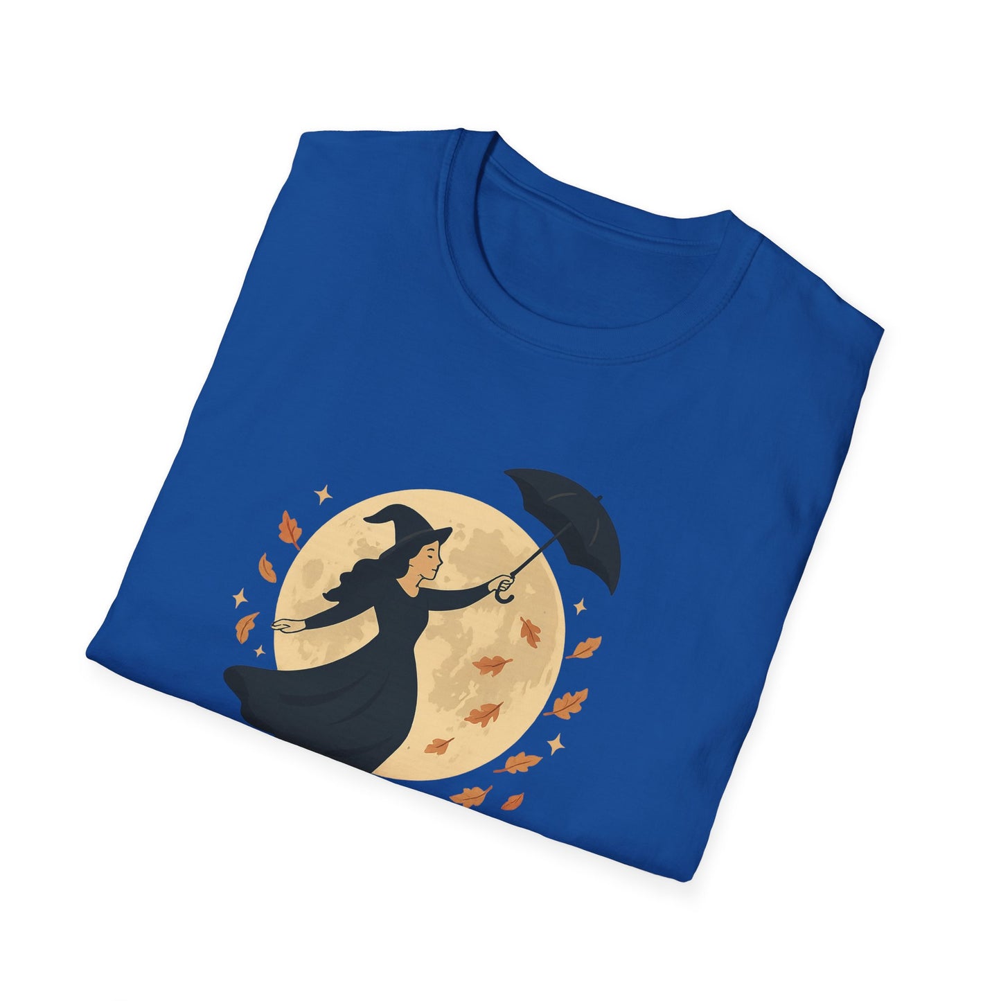 Moonlight & Autumn Whispers T-Shirt, Fall Fashion, Witch Theme Tee, Spooky Season Gift, Cozy Casual Wear, Halloween Outfit