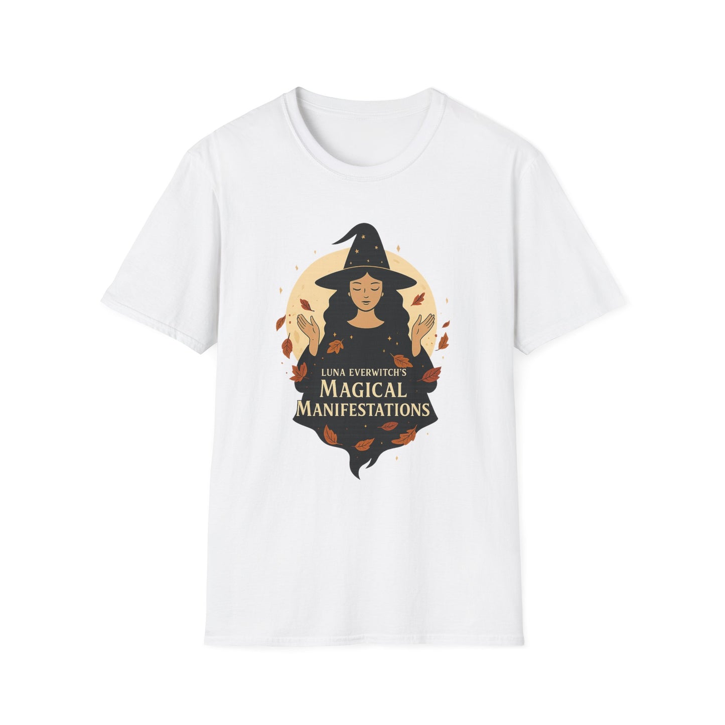 Magical Manifestations T-Shirt, Witchy Tee for Spiritual Vibes, Fall Fashion, Halloween Costume, Gift for Witches, Unisex Softstyle Top