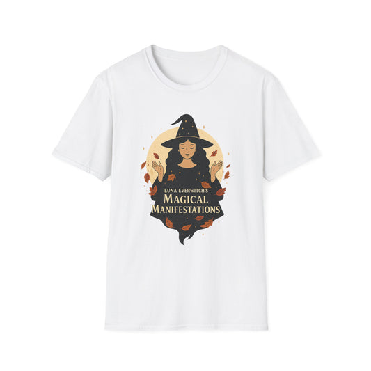 Magical Manifestations T-Shirt, Witchy Tee for Spiritual Vibes, Fall Fashion, Halloween Costume, Gift for Witches, Unisex Softstyle Top