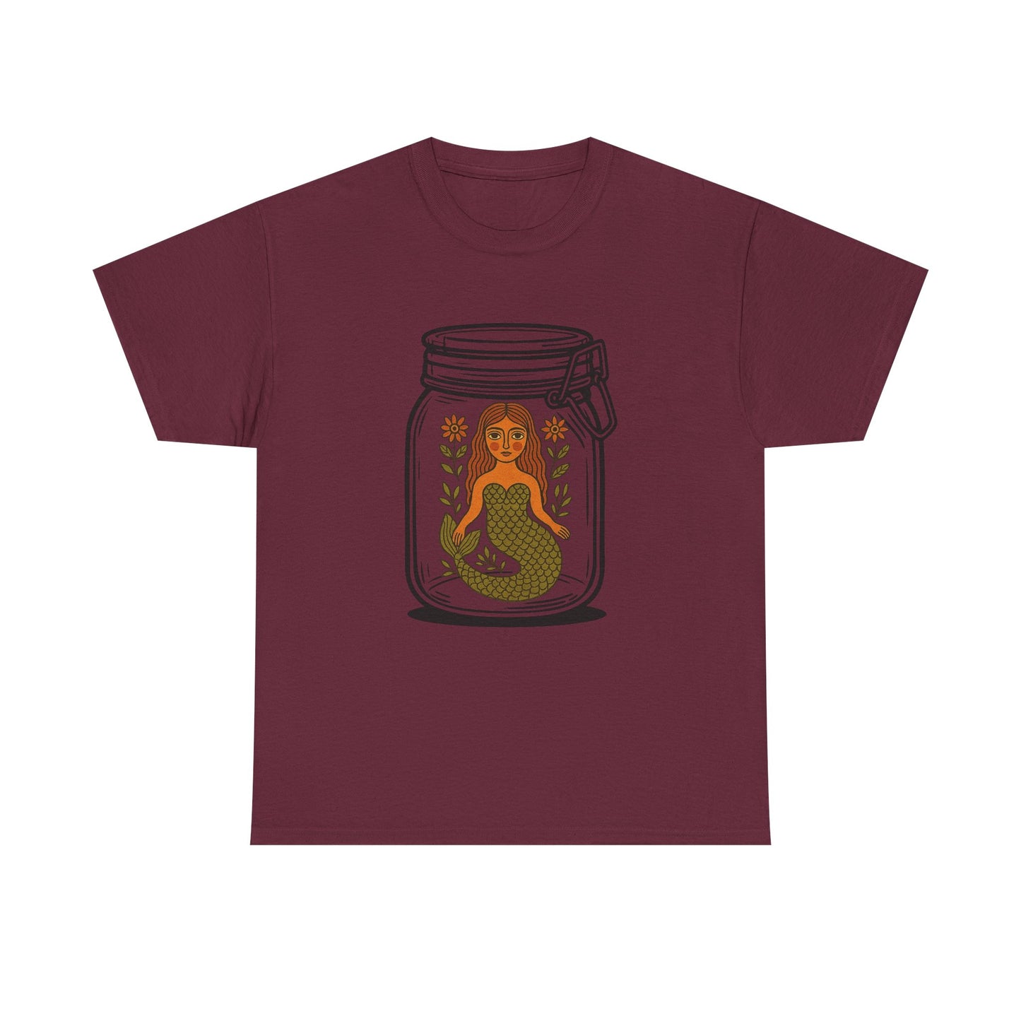 Whimsical Mermaid in a Jar t-shirt