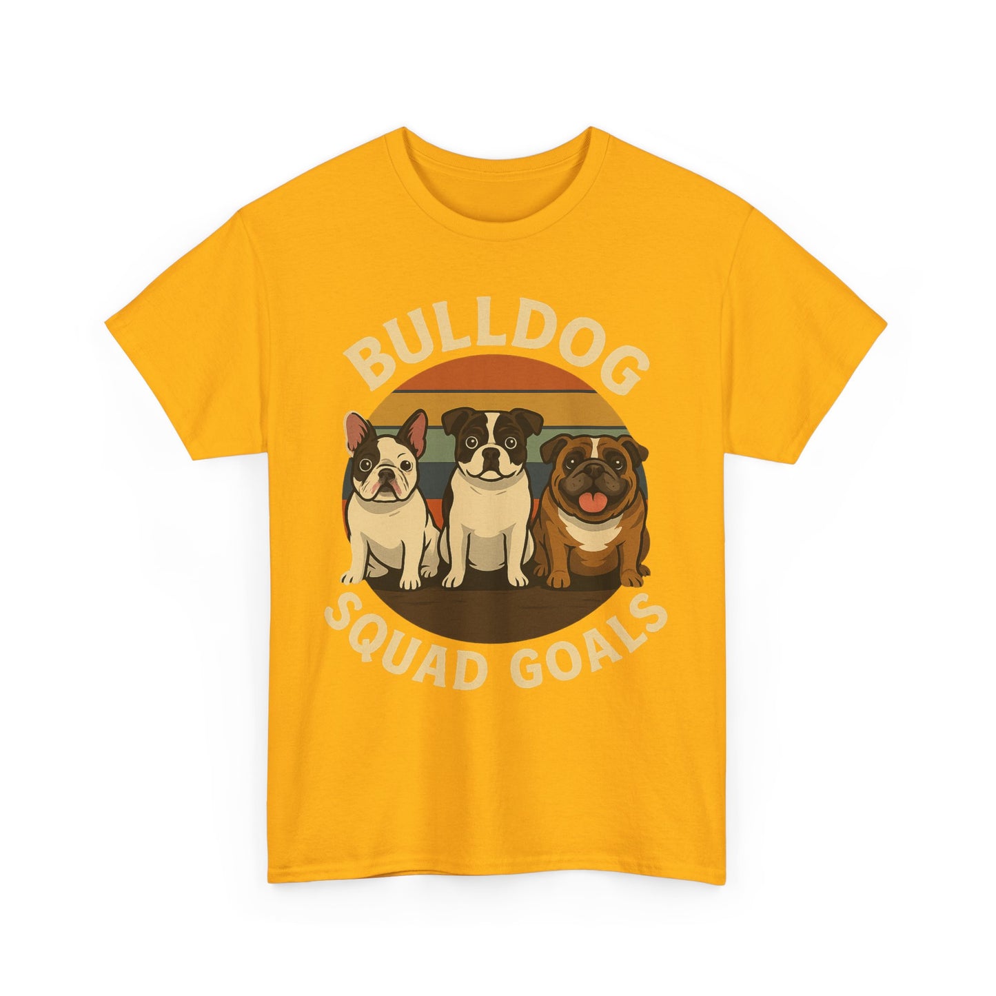 Bulldog Squad Goals Tee, Funny Pet Lovers Shirt, Unisex Cotton Tee, Dog Lover Gift, Bulldog Appreciation T-Shirt