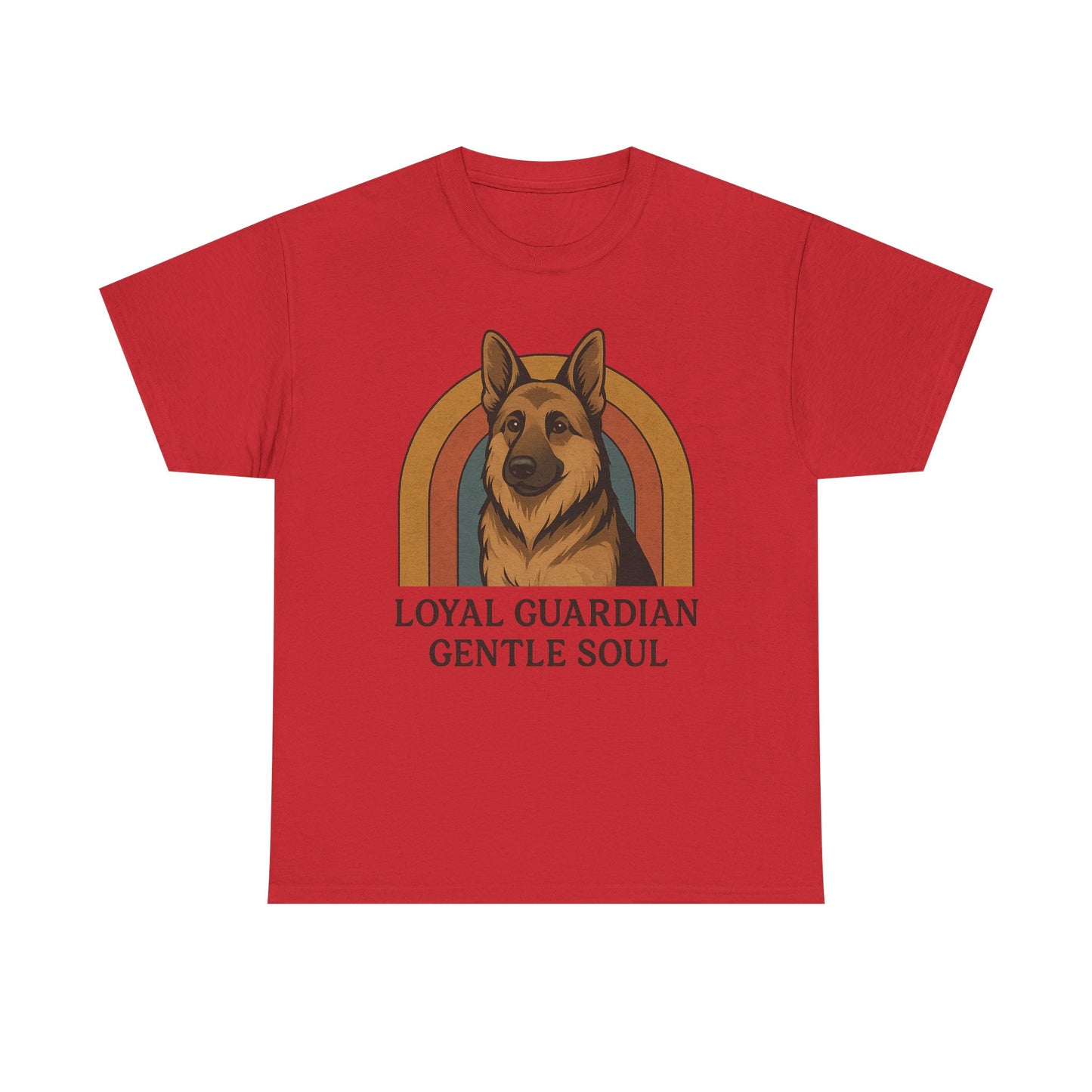 German Shepherd, Loyal Guardian Tee - Unisex Heavy Cotton Shirt, Perfect for Dog Lovers, Animal Lovers, Casual Wear