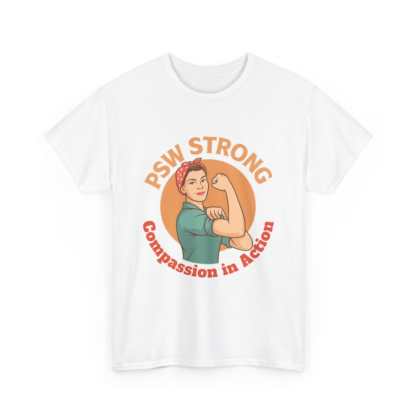 T-Shirt - PSW Strong Unisex Heavy Cotton Tee for Fitness Enthusiasts and Gym Goers