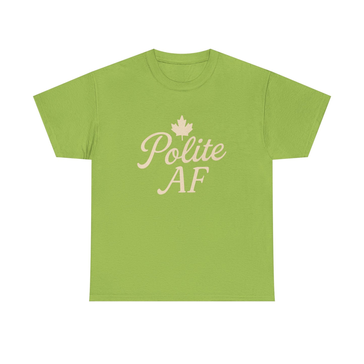 Polite AF Unisex Tee, Chill Canadian Collection Shirt, Moonwoven by Luna, Funny Graphic Tee, Sarcastic Quote Top, Humorous Unisex T-Shirt