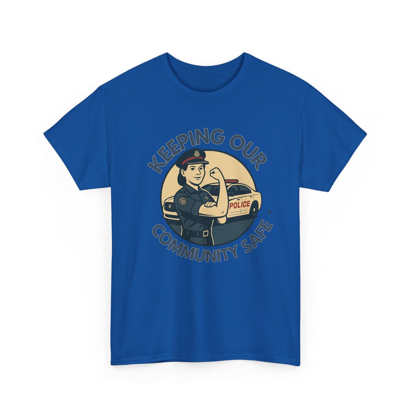 Police female, Community Protector Tee: Celebrate First Responders, Gift for Police Supporters, Law Enforcement Apparel, Casual Wear, Unique Gift Idea