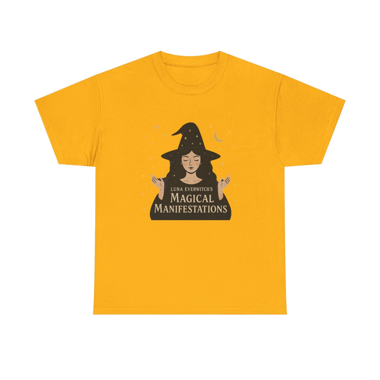 Luna Everwitch’s Magical Manifestations, Vintage Graphic Tee, Unisex Cotton Shirt, Autumn Vibes, Halloween Party Outfit, Comfortable Casual Wear, Perfect Gift