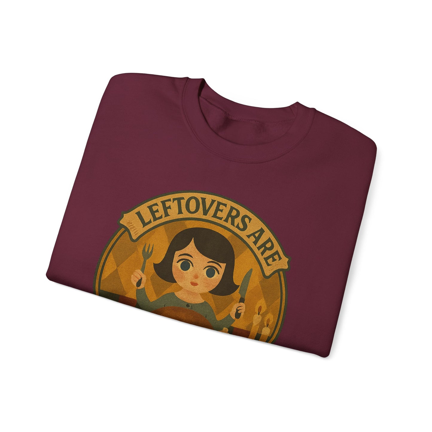 Leftovers Love Language Sweatshirt, Foodie Gift, Original Art Clothing, Moonwoven by Luna, Crewneck Jumper