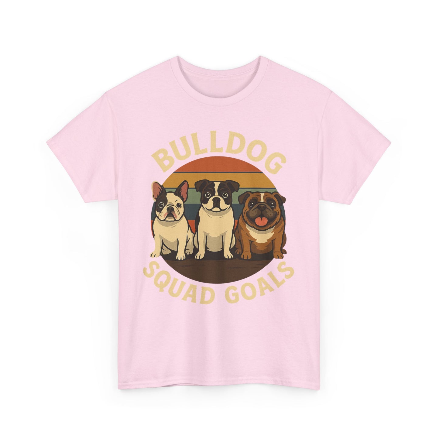 Bulldog Squad Goals Tee, Funny Pet Lovers Shirt, Unisex Cotton Tee, Dog Lover Gift, Bulldog Appreciation T-Shirt