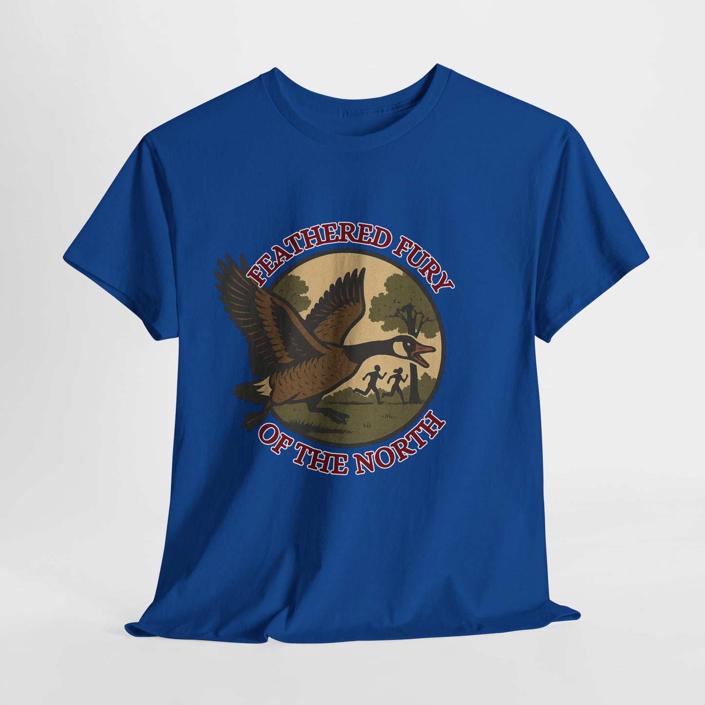 Feathered Fury of the North T-Shirt, Nature Lover Tee, Unisex Cotton Shirt, Outdoor Adventure Wear, Wildlife Enthusiast Gift