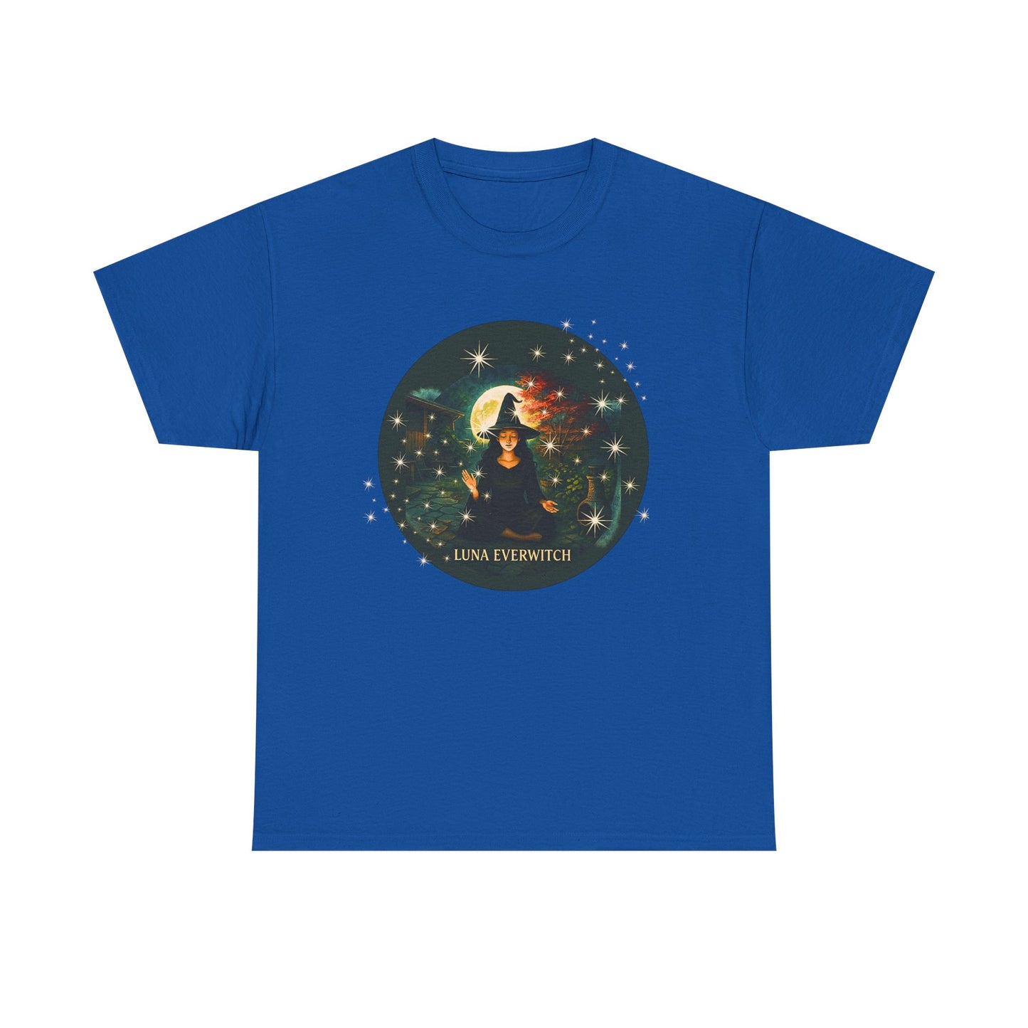 Backyard Manifestations with Luna Everwitch ,Heavy Cotton Tee, Unisex Starry T-Shirt, Celestial Aesthetic Shirt,