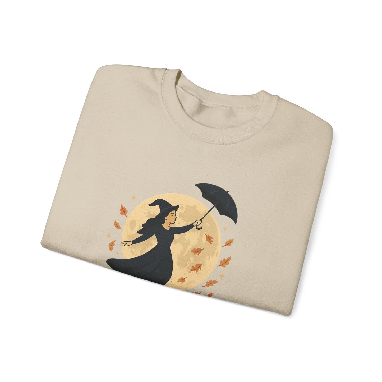 Moonlight & Autumn Whispers Crewneck Sweatshirt, Cozy Fall Sweatshirt, Witchy Sweatshirt, Halloween Apparel, Gift for Her