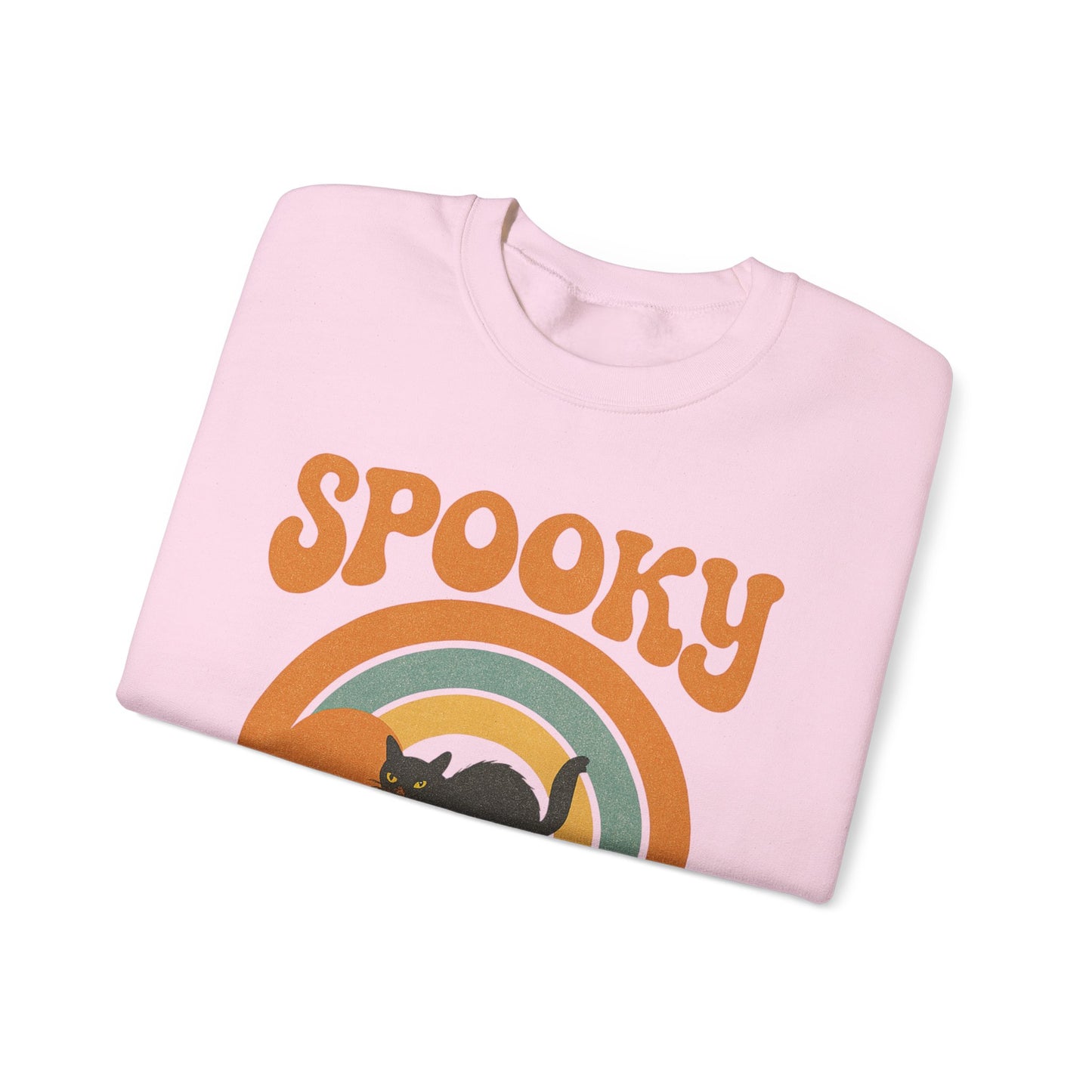 Spooky Since the 1900's , Retro Halloween Crewneck Sweatshirt, Vintage Black Cat Graphic.