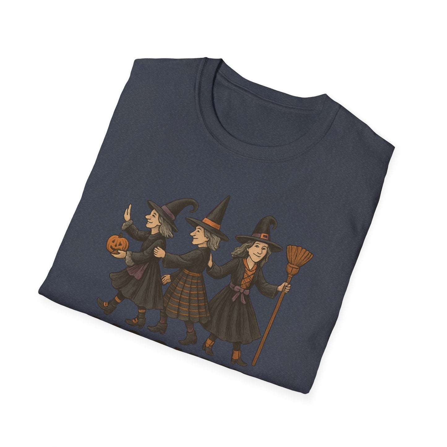 Moonlit Mischief Makers T-Shirt | Halloween, Witch Costume Tee, Unisex Graphic Shirt, Cute Halloween Outfit, Fall Fashion