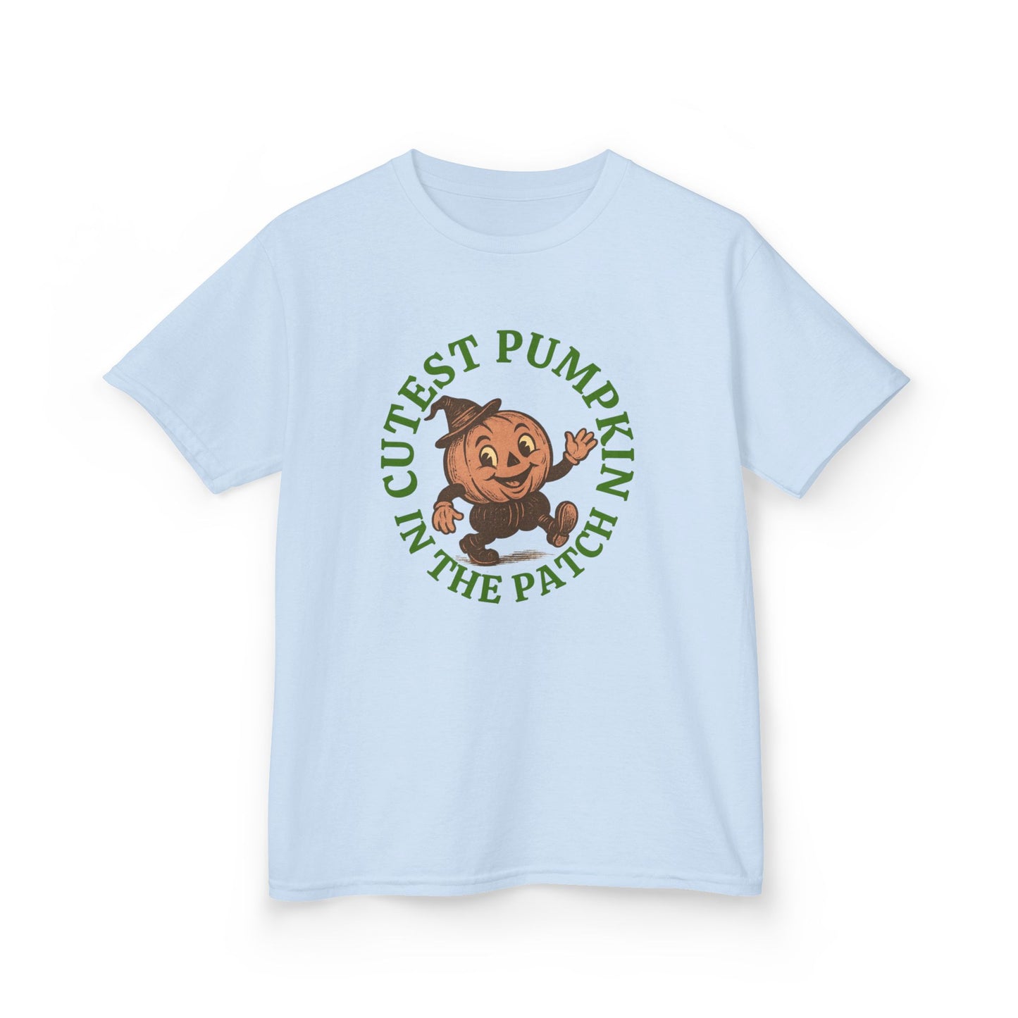 Cutest Pumpkin in the Patch Halloween Tee , Vintage Style Jack-o'-Lantern Shirt for Kids & Adults ,Retro Fall T-Shirt