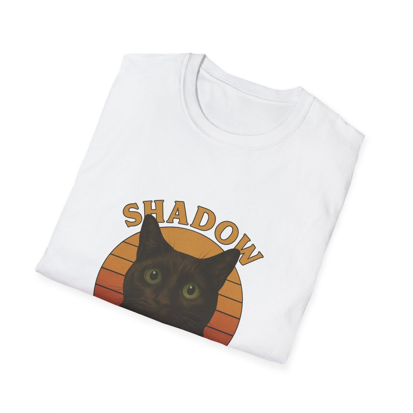 Shadow Guardian ,Black Cat T-Shirt | Perfect Gift for Cat Lovers, Halloween, Cozy Wear, Pet Enthusiasts, Unisex Style