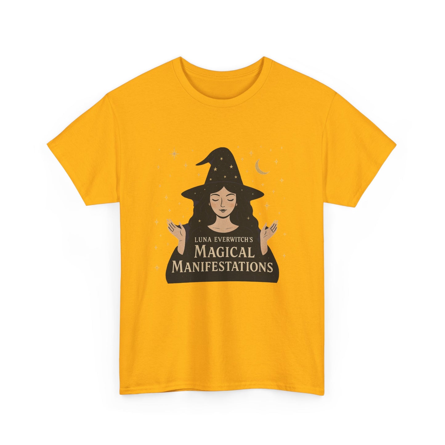 Luna Everwitch’s Magical Manifestations, Vintage Graphic Tee, Unisex Cotton Shirt, Autumn Vibes, Halloween Party Outfit, Comfortable Casual Wear, Perfect Gift