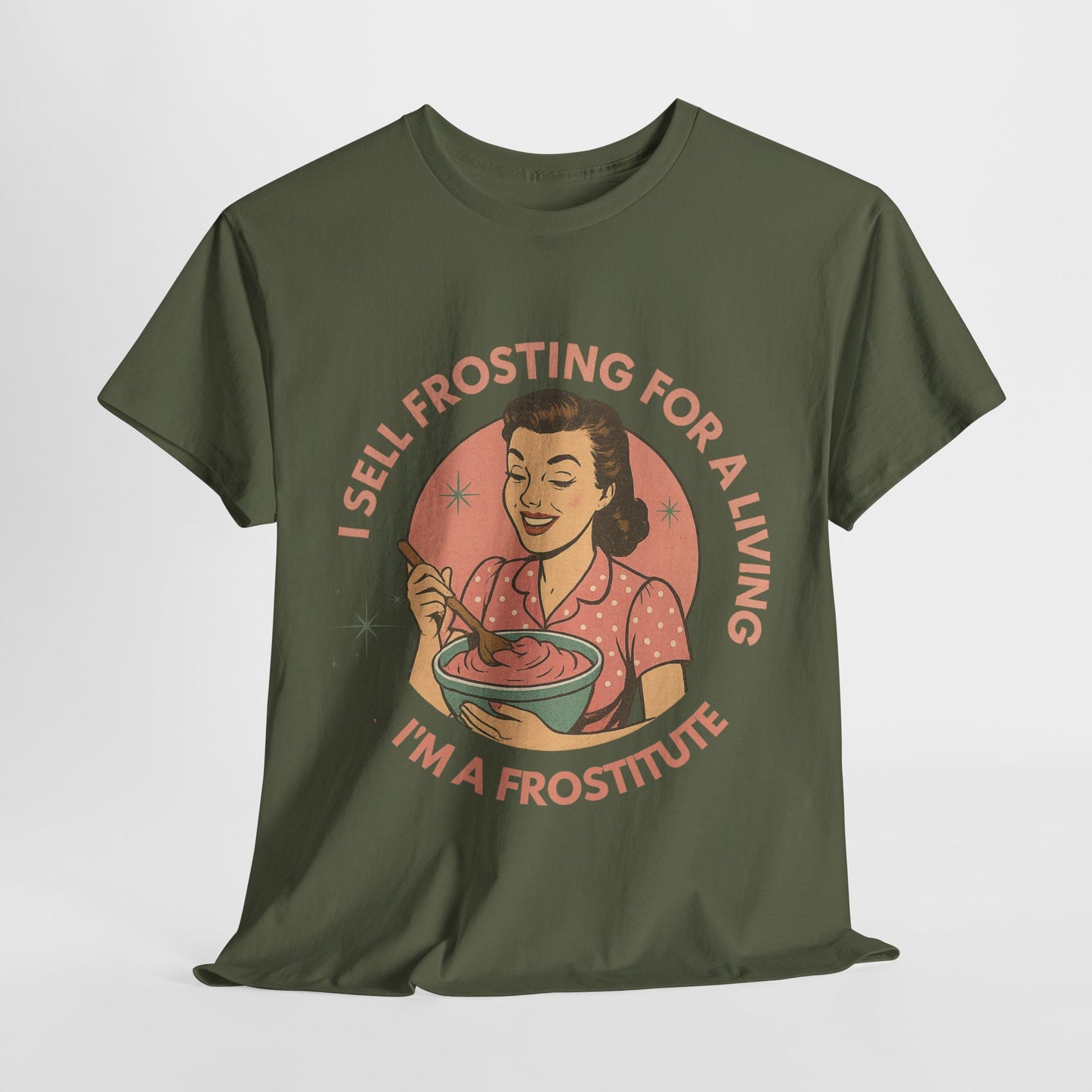 Funny Foodie Tee with Playful Frosting Design, Unisex T-Shirt, Baking Humor Shirt, Gift for Bakers, Food Lover Apparel, Gag Gift Idea