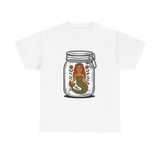 Whimsical Mermaid in a Jar t-shirt