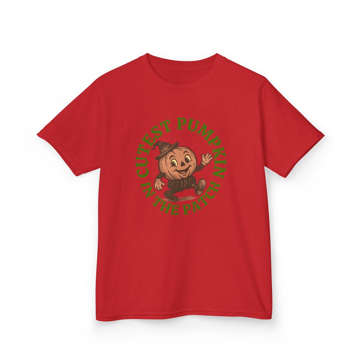 Cutest Pumpkin in the Patch Halloween Tee , Vintage Style Jack-o'-Lantern Shirt for Kids & Adults ,Retro Fall T-Shirt