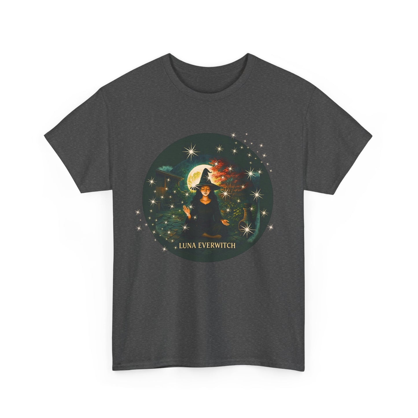 Backyard Manifestations with Luna Everwitch ,Heavy Cotton Tee, Unisex Starry T-Shirt, Celestial Aesthetic Shirt,