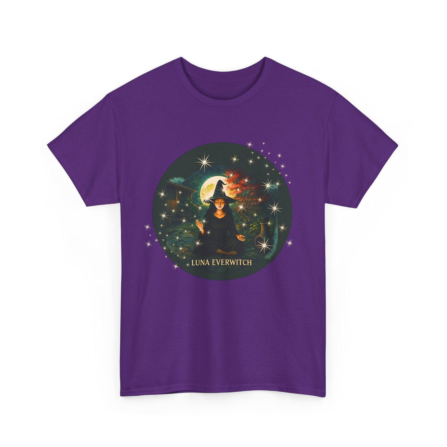 Backyard Manifestations with Luna Everwitch ,Heavy Cotton Tee, Unisex Starry T-Shirt, Celestial Aesthetic Shirt,