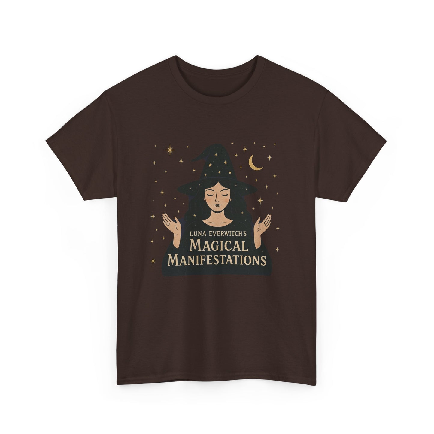 Luna Everwitch’s Magical Manifestations, Vintage Graphic Tee, Unisex Cotton Shirt, Autumn Vibes, Halloween Party Outfit, Comfortable Casual Wear, Perfect Gift