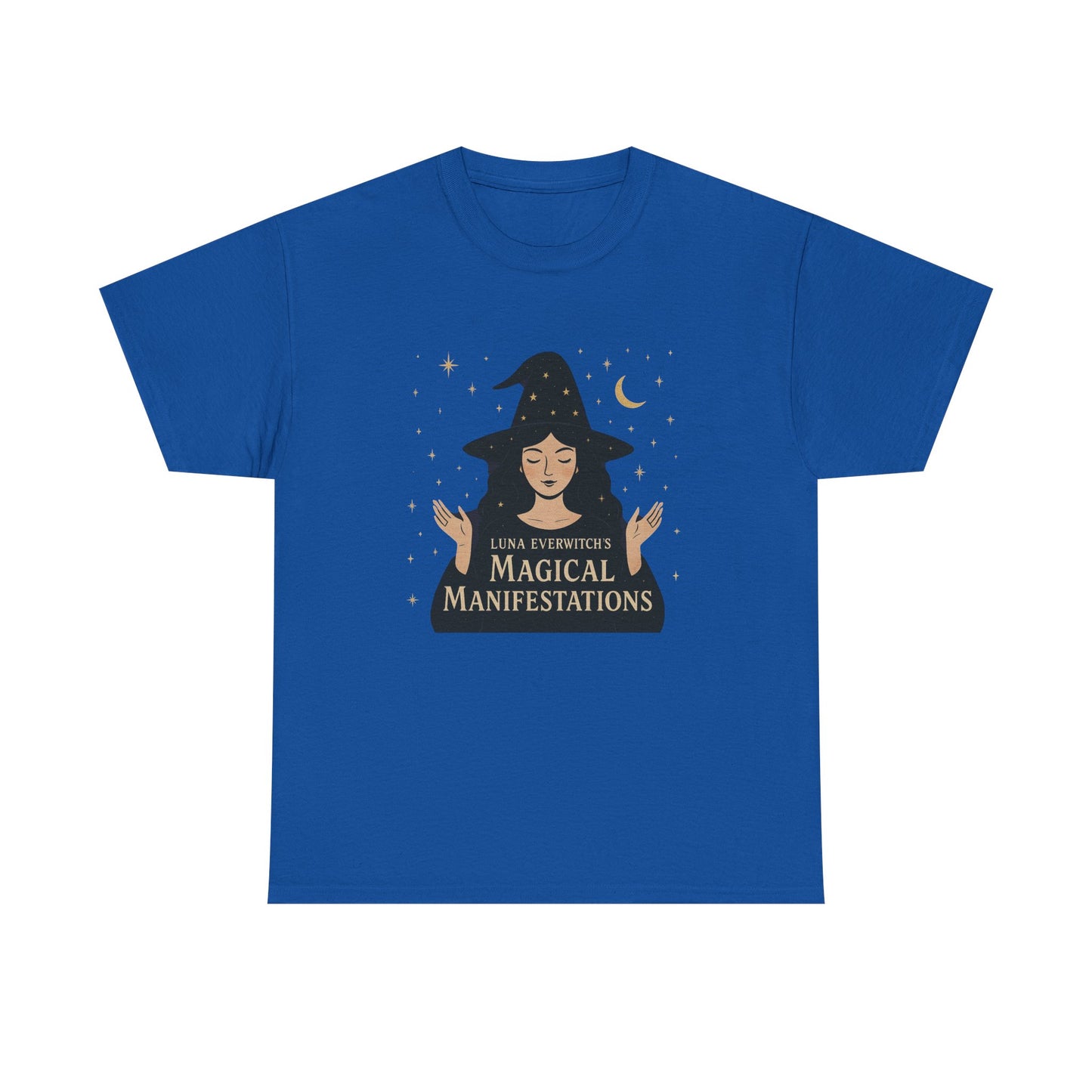 Luna Everwitch’s Magical Manifestations, Vintage Graphic Tee, Unisex Cotton Shirt, Autumn Vibes, Halloween Party Outfit, Comfortable Casual Wear, Perfect Gift