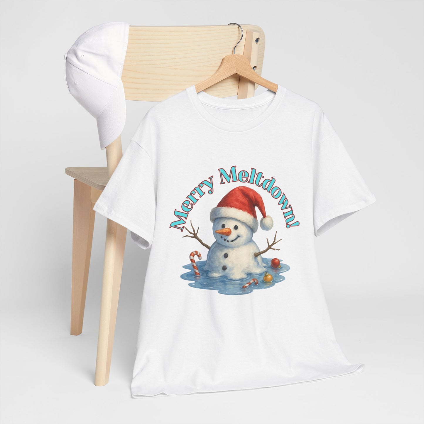 Holiday Snowman Unisex Tee - Merry Meltdown Christmas T-Shirt