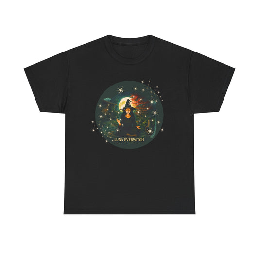 Backyard Manifestations with Luna Everwitch ,Heavy Cotton Tee, Unisex Starry T-Shirt, Celestial Aesthetic Shirt,