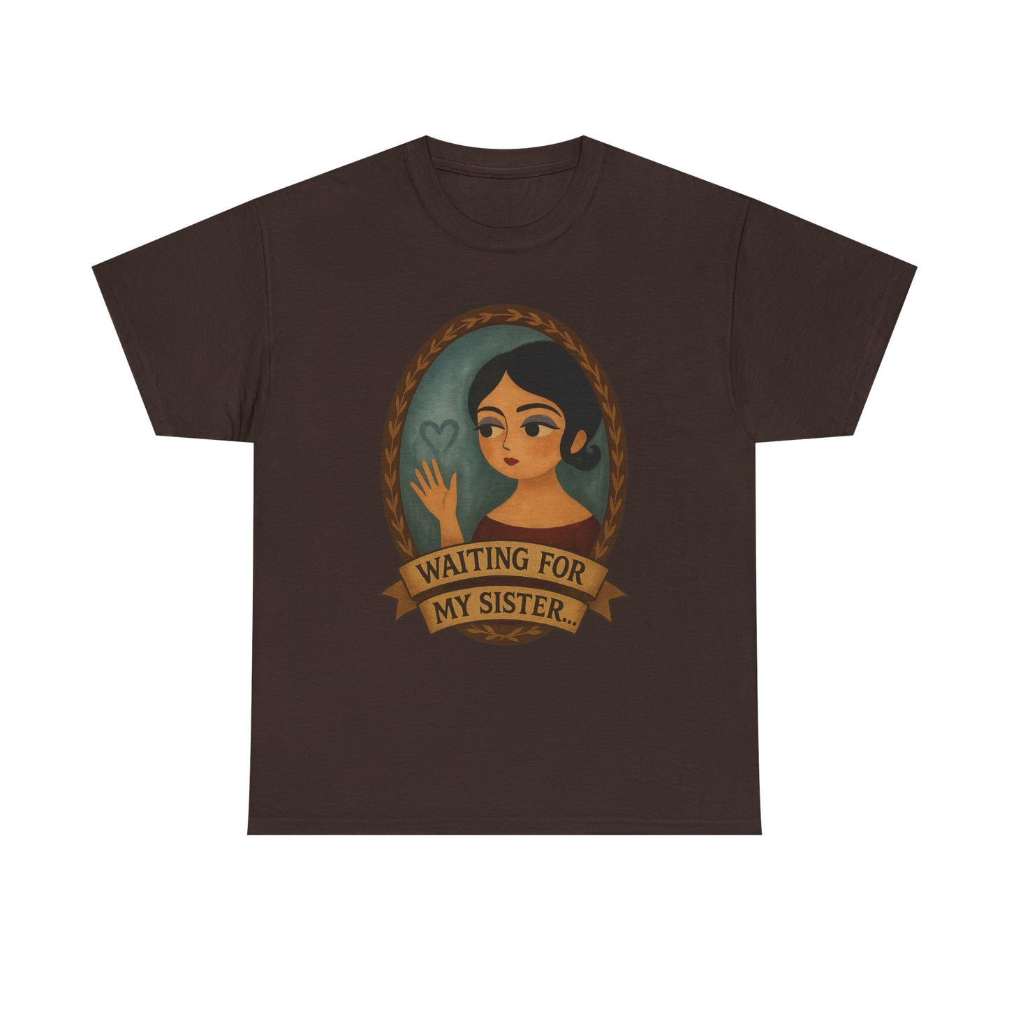 Waiting for my Sister Tee, Unisex Heavy Cotton Tee, Gift for Sister, Waiting for My Sister Shirt, Family Reunion Top, Everyday Wear