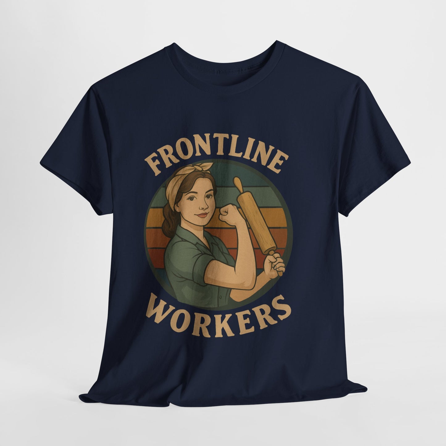 Frontline Workers Unisex Heavy Cotton Tee, Support Essential Workers Shirt, Gratitude Apparel, Healthcare Hero Gift, Everyday Comfort Tee