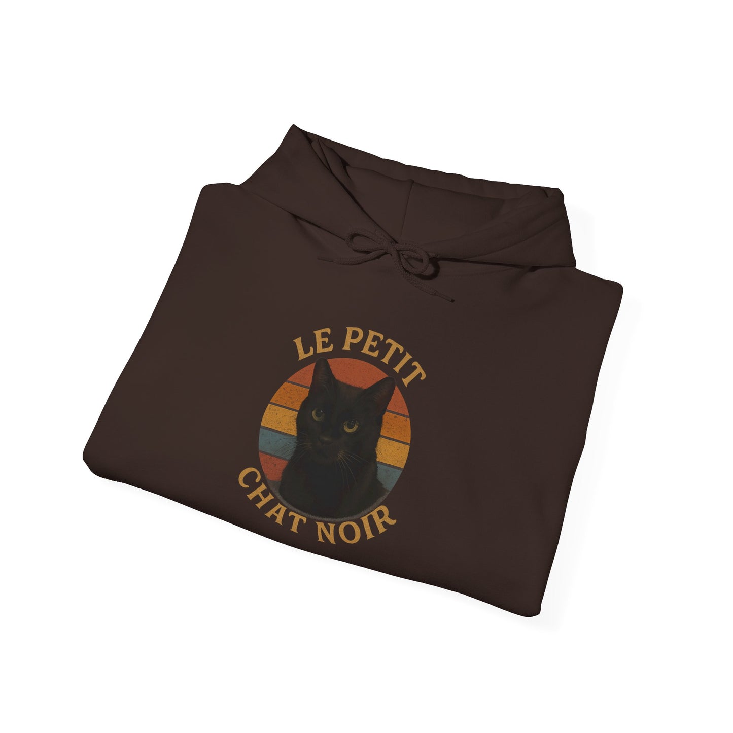 Black Cat-Themed Hoodie, Cozy Cat Sweatshirt, Animal Lover Gift, Perfect for Fall, Casual Wear, Unique Gift for Cat Lovers