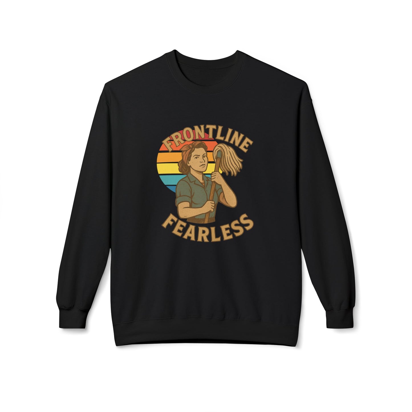 Fearless Frontline Crewneck Sweatshirt - Support Healthcare Workers, Inspirational, Cozy Gift, Casual Wear, Everyday Comfort