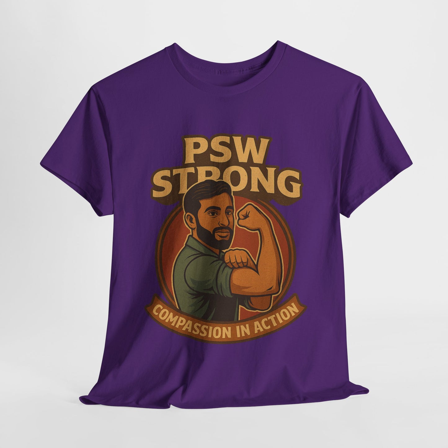 PSW Strong Compassionate Unisex Tee, Motivational Shirt, Gift for Caregivers, Everyday Wear, Empowerment Apparel, Support T-Shirt