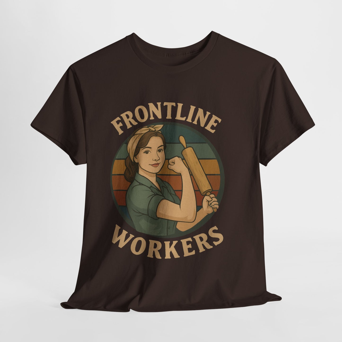 Frontline Workers Unisex Heavy Cotton Tee, Support Essential Workers Shirt, Gratitude Apparel, Healthcare Hero Gift, Everyday Comfort Tee