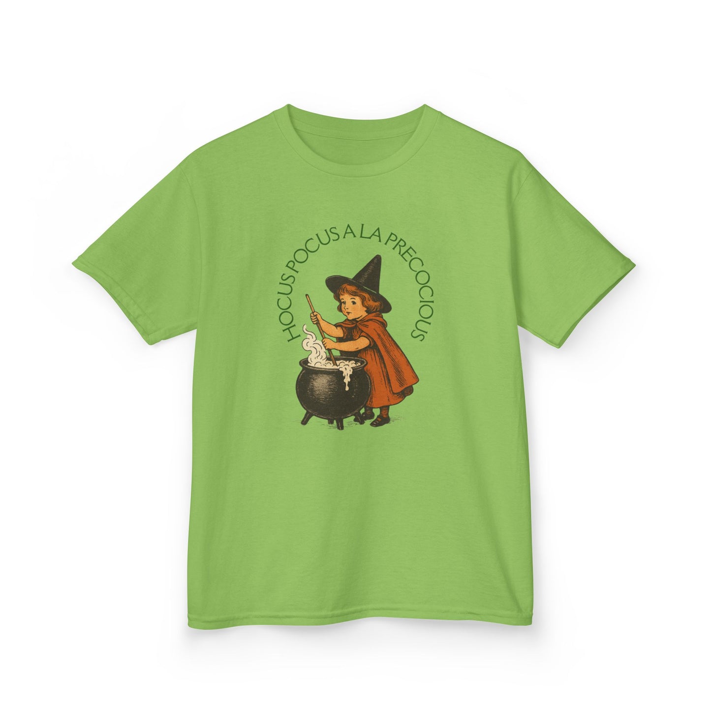 Kids Witchy Halloween Tee , Hocus Pocus a la Precocious, Vintage Style Witch Girl Shirt , Fall Boho Toddler T-Shirt